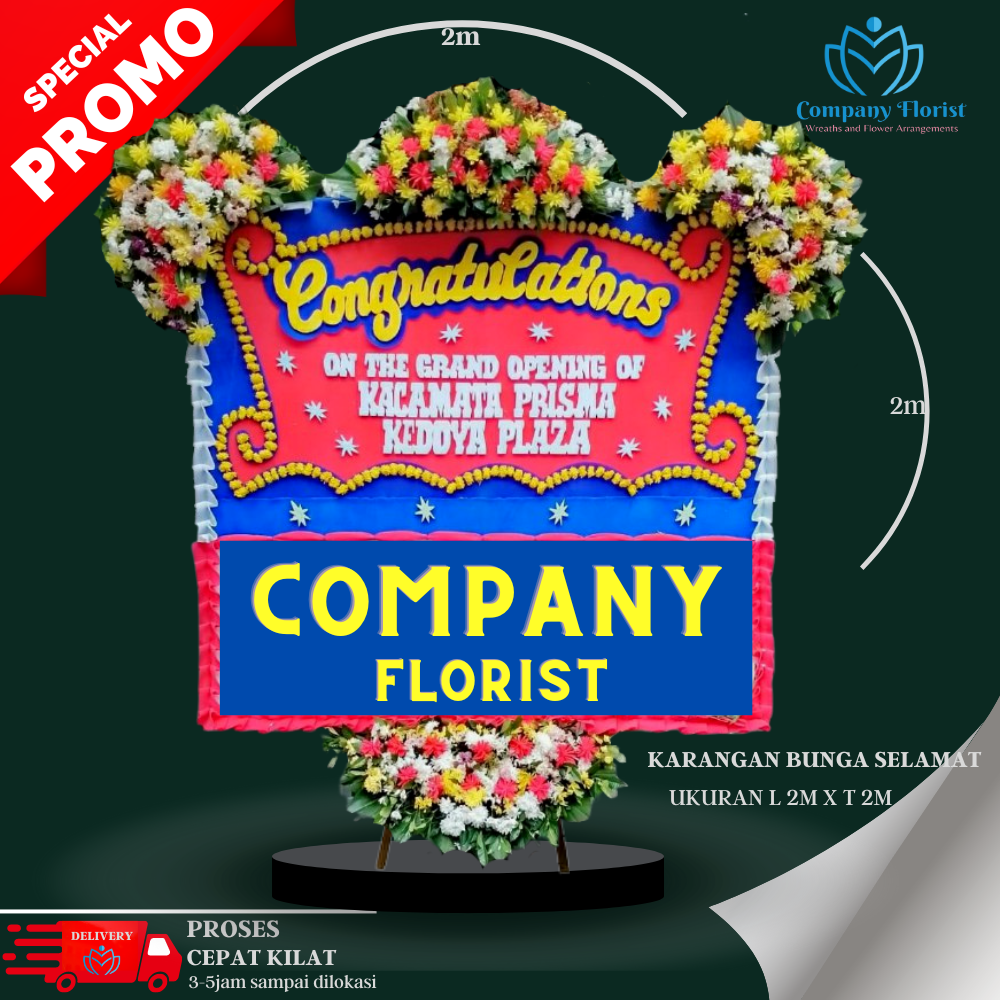 Papan Bunga Congratulations Pelantikan Direktur – Company Florist